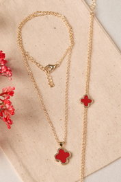 Heliophilia Silver Conjunto de Collar y Pulsera Dorado CSET9920